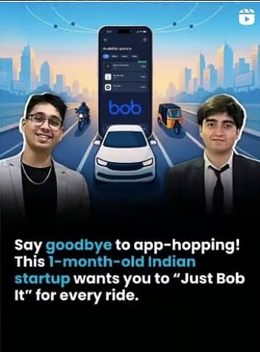Bengaluru duo creates 'Bob Rides' to help users compare and book cab/auto rides